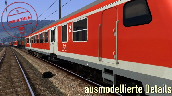 Mitteleinstiegswagen ABy, Byu, Bybdzf (verkehrsrot)